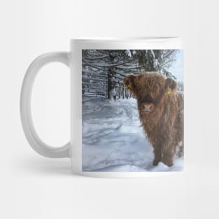 Scottish Highland Cattle Calf 1886 Mug